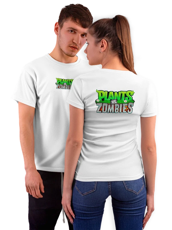 Футболка Plants vs Zombies — Белая, фото 1