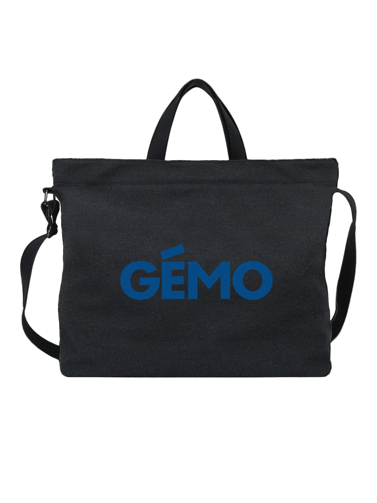 Сумка Gemo чёрная с принтом — современная айдентика — Чёрная, фото 1