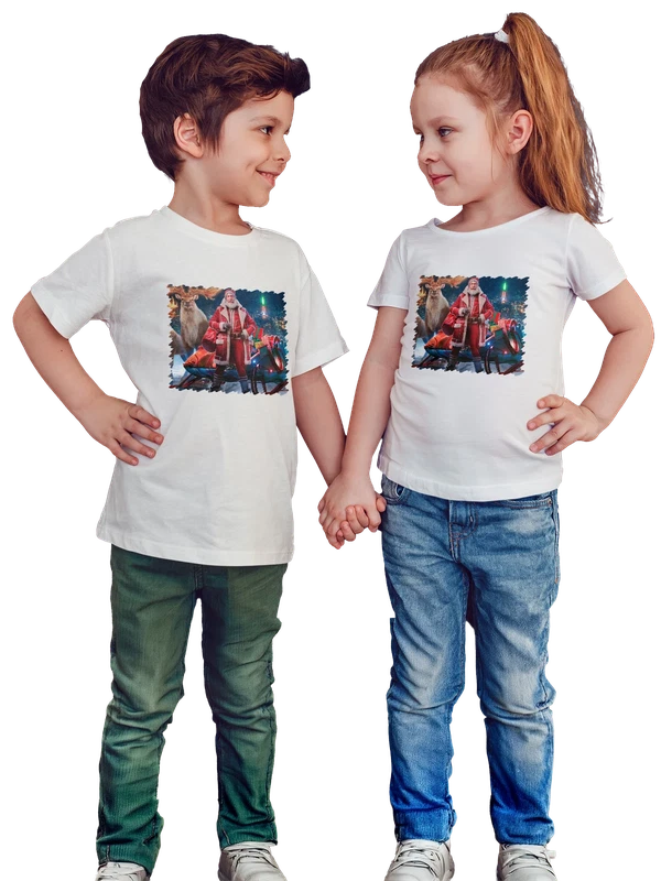 Футболка кино фильм Дж К Симмонс Санта Клаус — Белая, фото 1