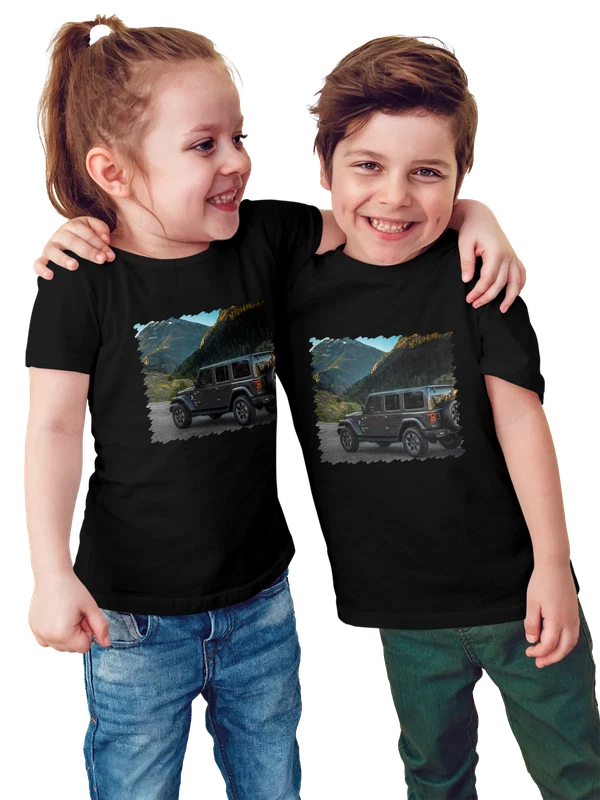 Футболка машина Jeep Wrangler — Чёрная, фото 1