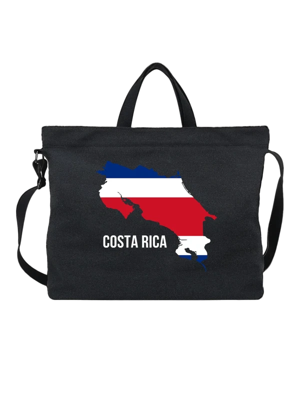 Сумка с флагом Коста Рики Costa Rica — Чёрная, фото 1
