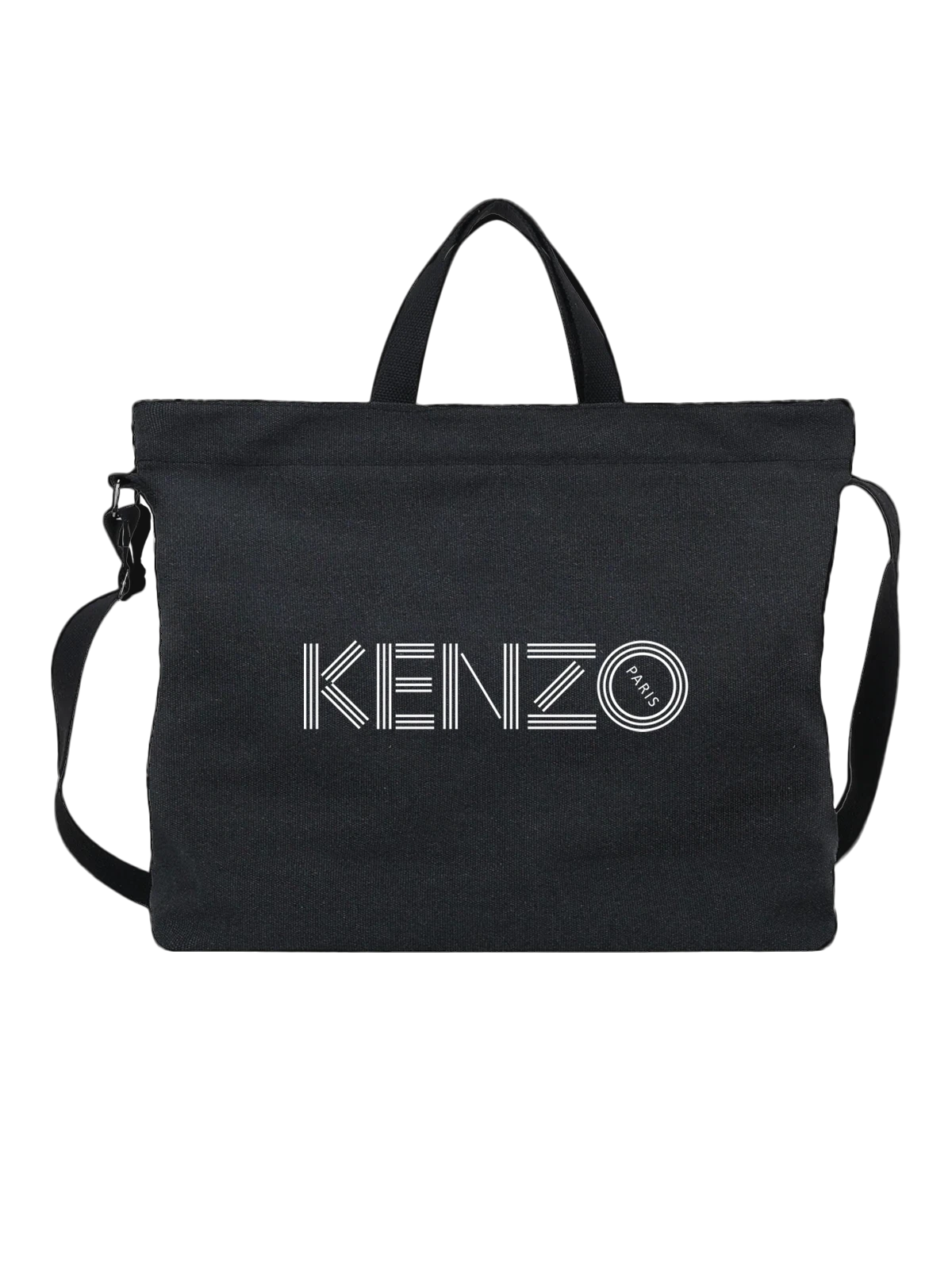 Сумка Kenzo чёрная с принтом — монохромный принт — Чёрная, фото 1