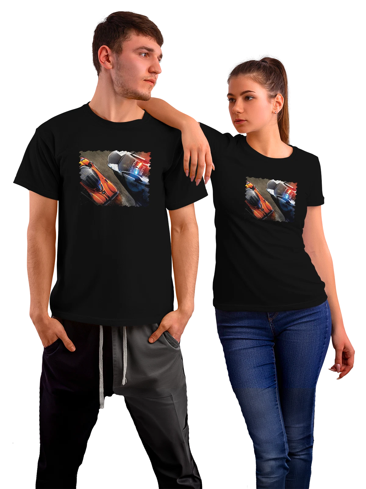 Футболка Игра Need for speed hot porsuit чёрная с принтом — консольная игра — Чёрная, фото 1