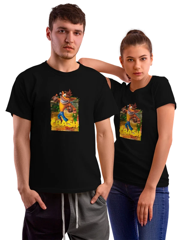 Футболка Crash bandicoot — Чёрная, фото 1