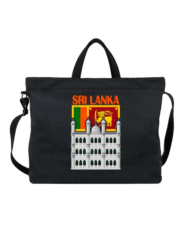 Сумка с флагом Шри Ланки Sri Lanka — Чёрная, фото 1
