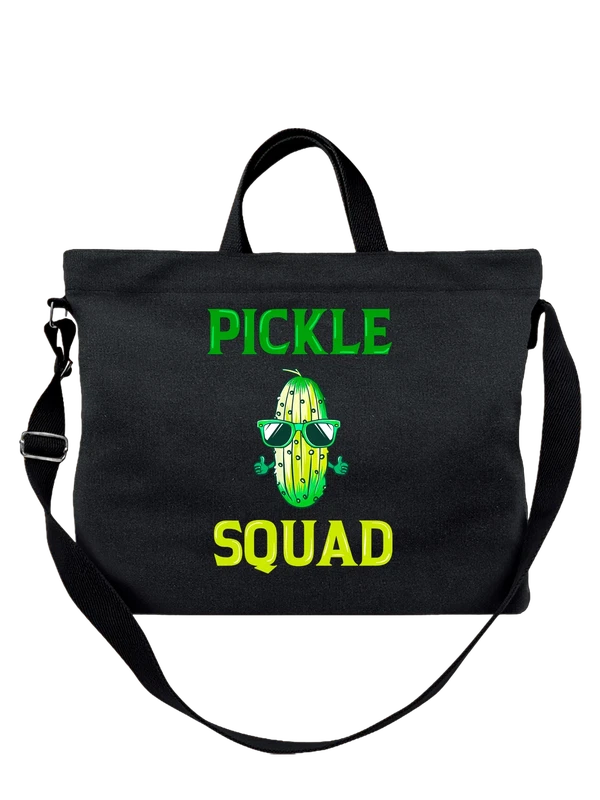 Сумка с огурцом pickle squad — Чёрная, фото 1