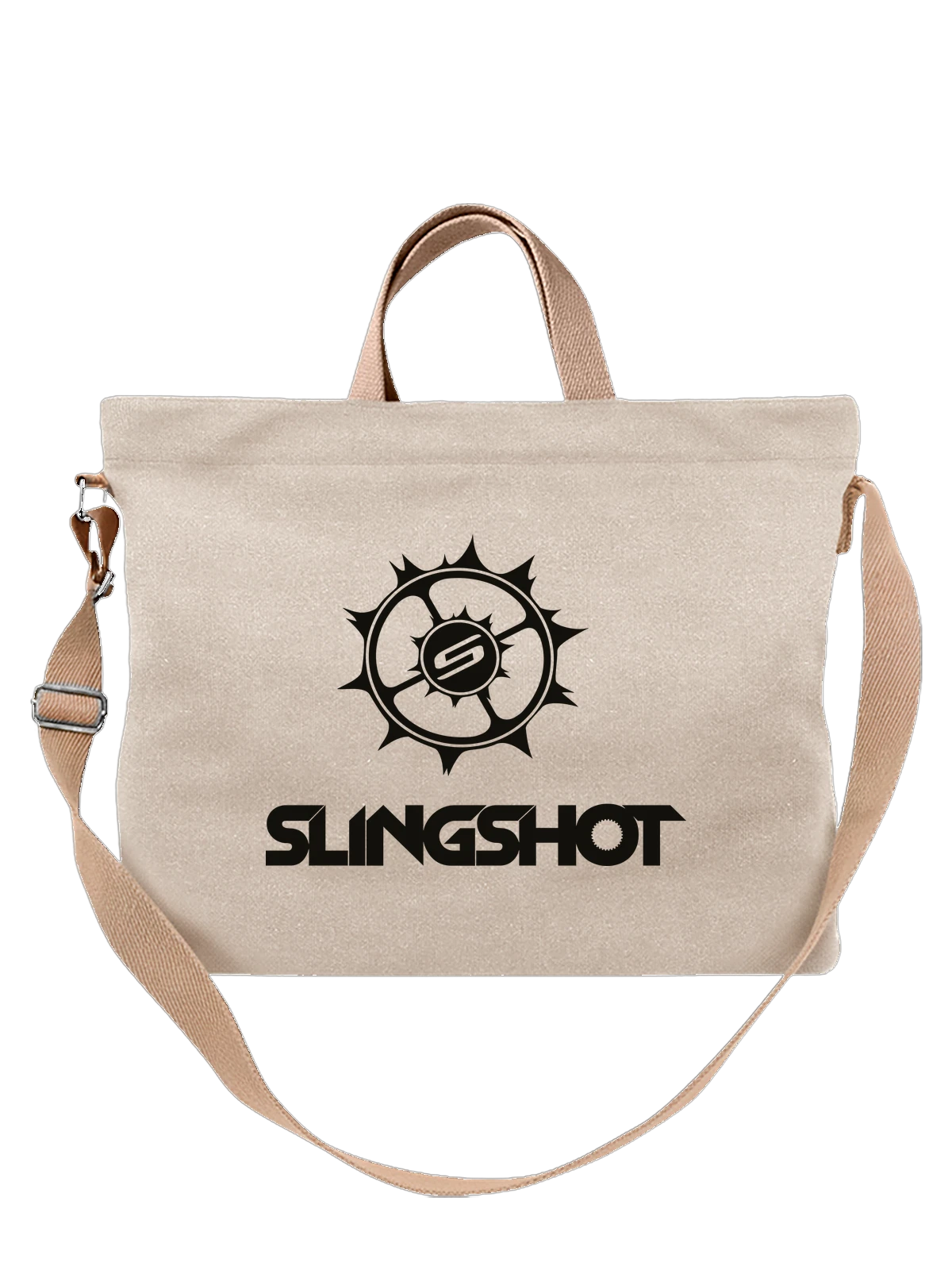 Сумка Slingshot белая с принтом — открытый спортивный кузов — Белая, фото 1