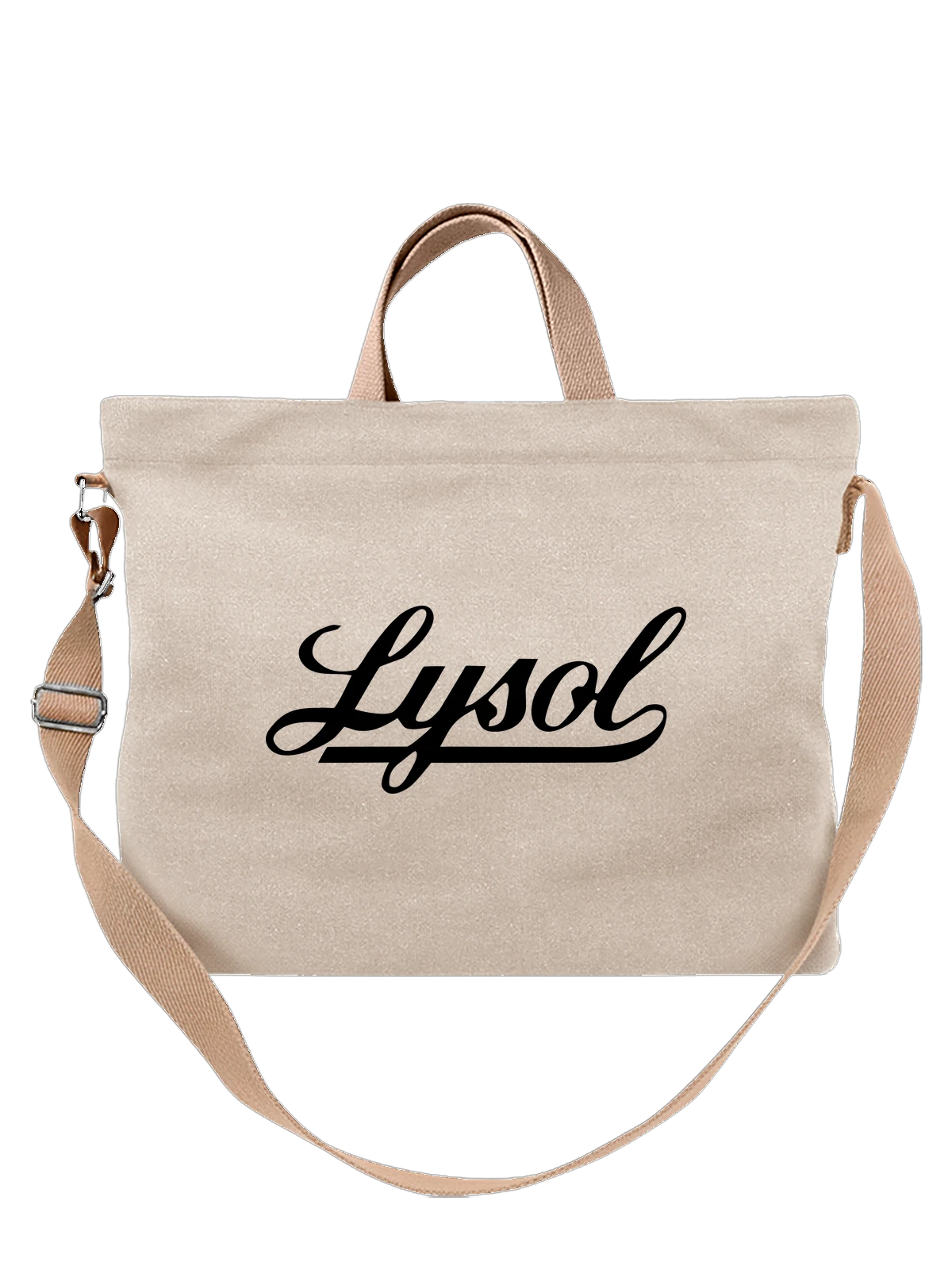 Сумка Lysol белая с принтом — современная айдентика — Белая, фото 1