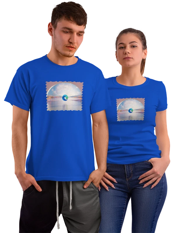 Футболка Microsoft Edge Сюрреалистический — Синяя, фото 1
