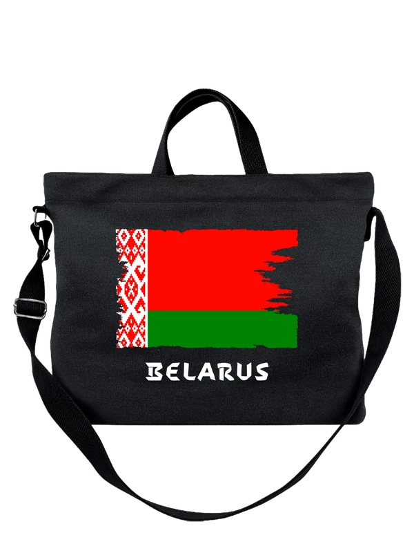 Сумка с флагом Беларуси Belarus — Чёрная, фото 1