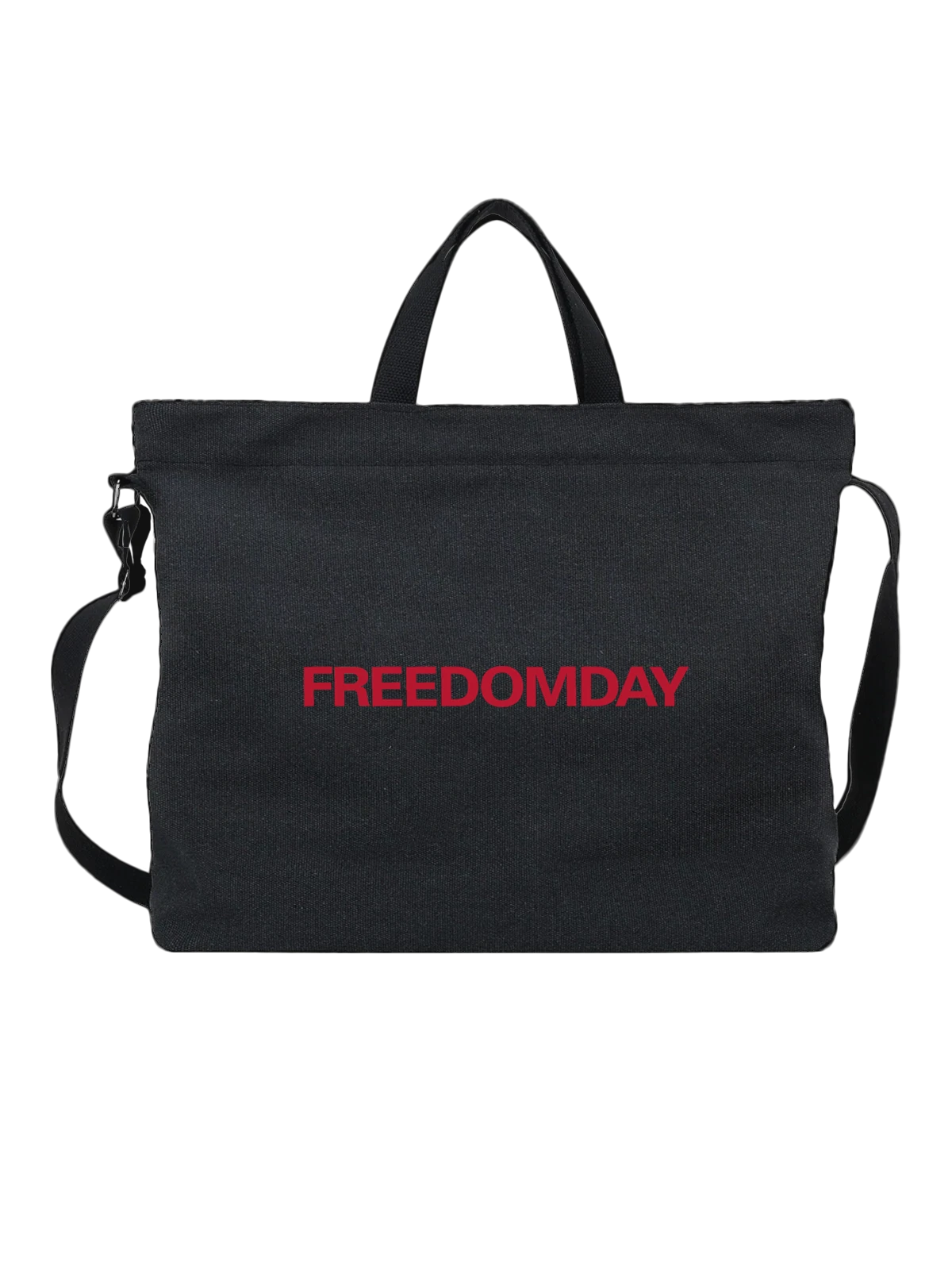 Сумка Freedomday чёрная с принтом — яркие подкладки — Чёрная, фото 1