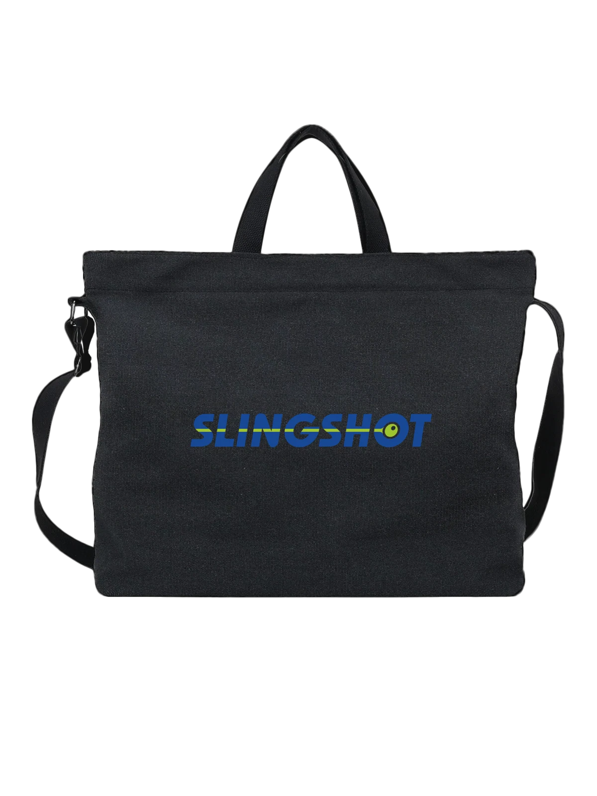Сумка Slingshot чёрная с принтом — открытый спортивный кузов — Чёрная, фото 1