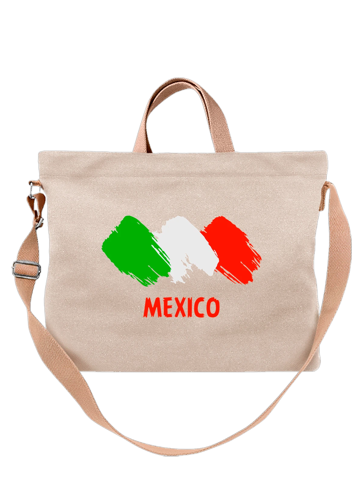 Сумка Флаг Мексики Mexico белая с принтом — национальная символика — Белая, фото 1
