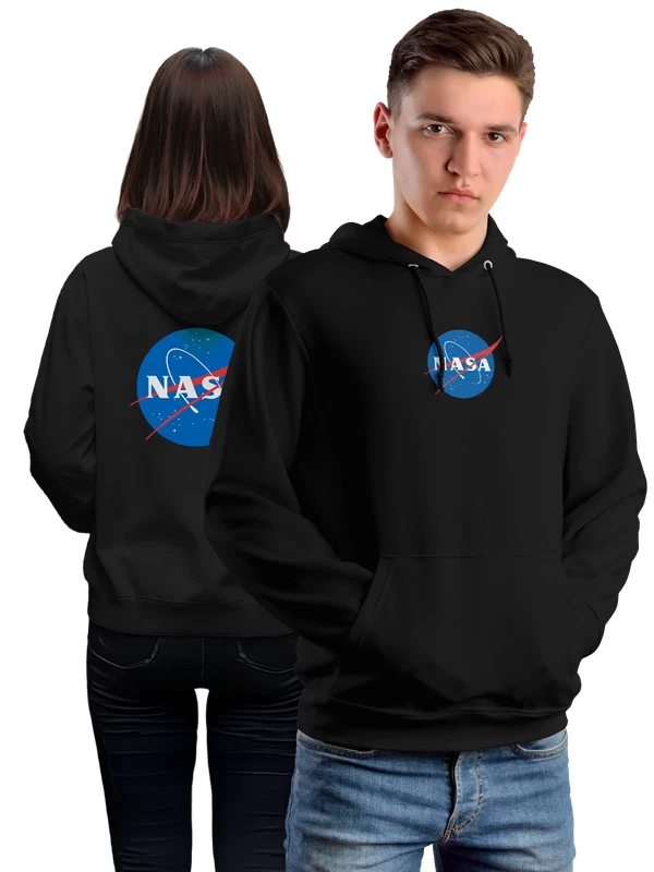 Худи Nasa — Чёрная, фото 1