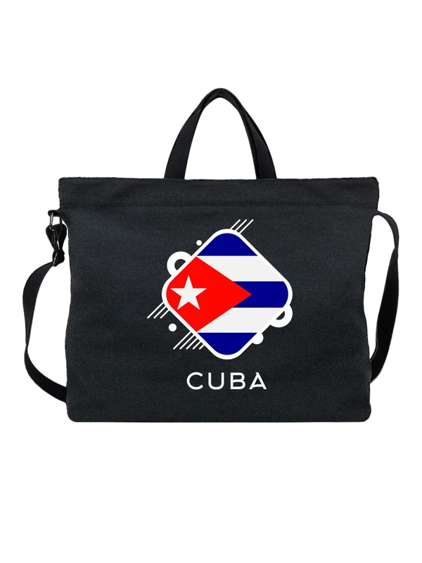 Сумка флаг Кубы Cuba — Чёрная, фото 1