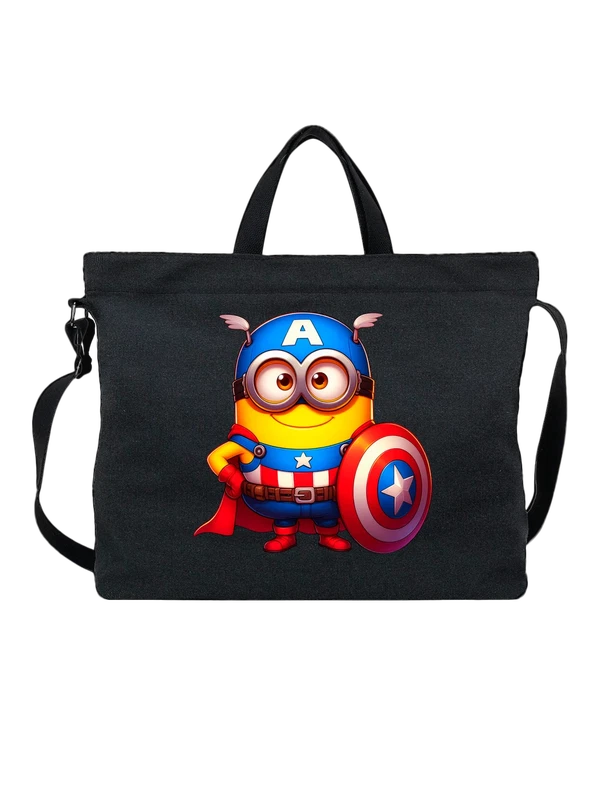 Сумка Миньон Minion Капитан Америка Captain America — Чёрная, фото 1