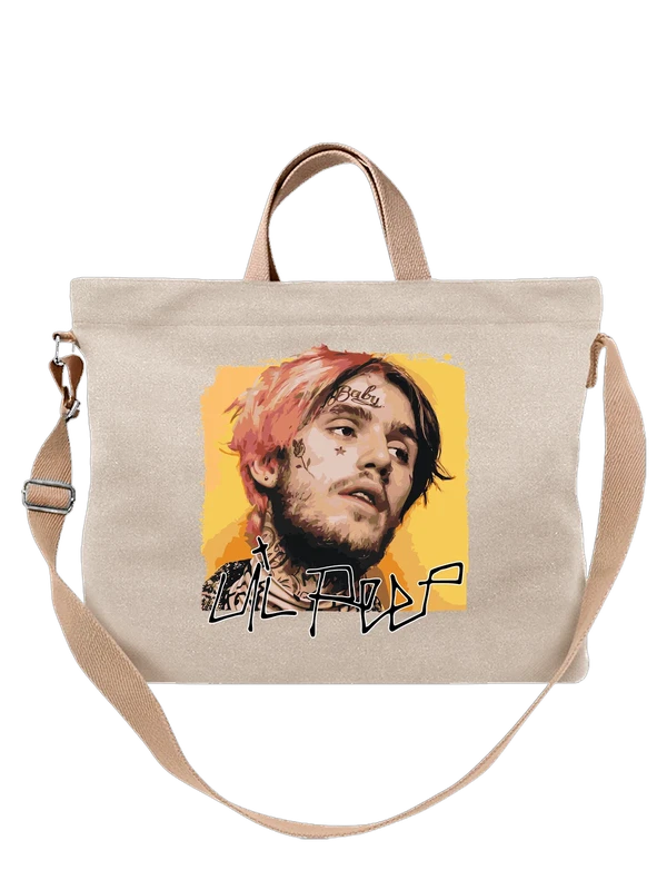 Сумка c Lil Peep Густав Элайджа — Белая, фото 1