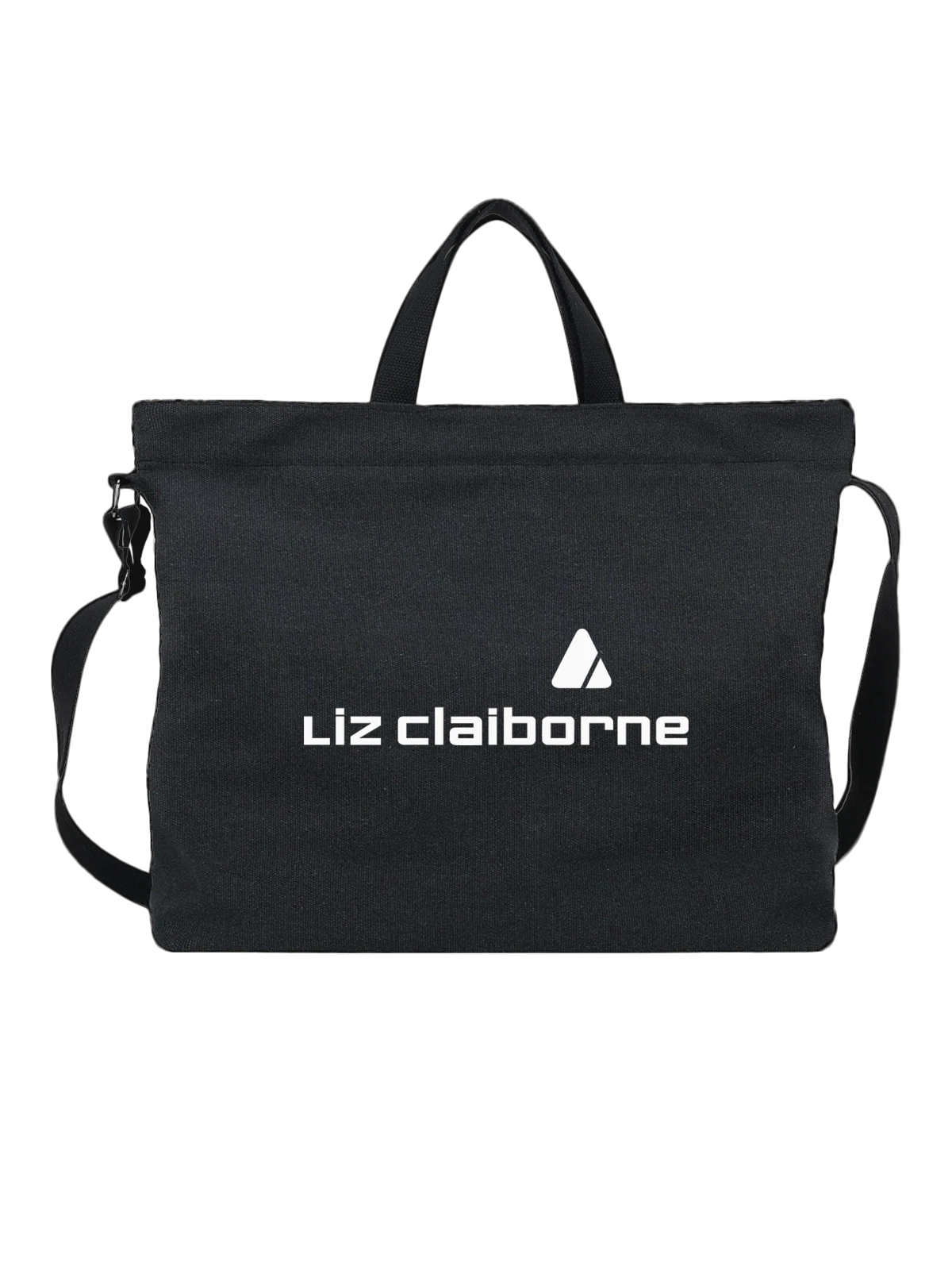 Сумка чёрная с принтом Liz Claiborne — современная айдентика — Чёрная, фото 1