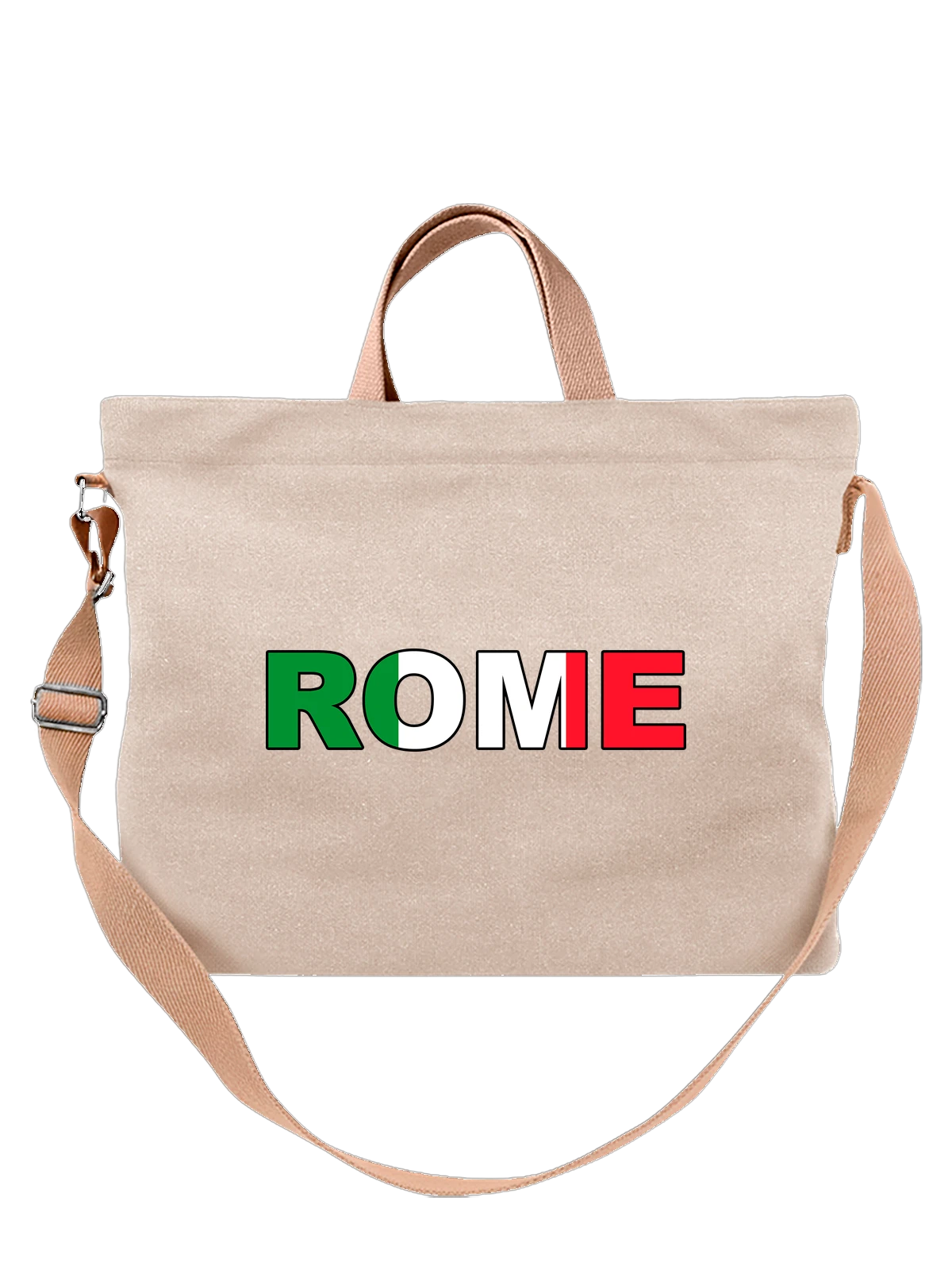 Сумка Рим Rome флаг Италии белая с принтом — путешествия — Белая, фото 1