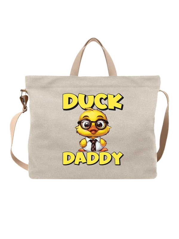 Сумка утенок в очках и галстуке Ducky Daddy — Белая, фото 1