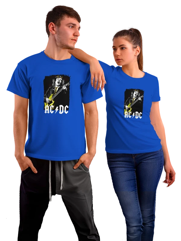 Футболка AC DC Эйси Диси — Синяя, фото 1