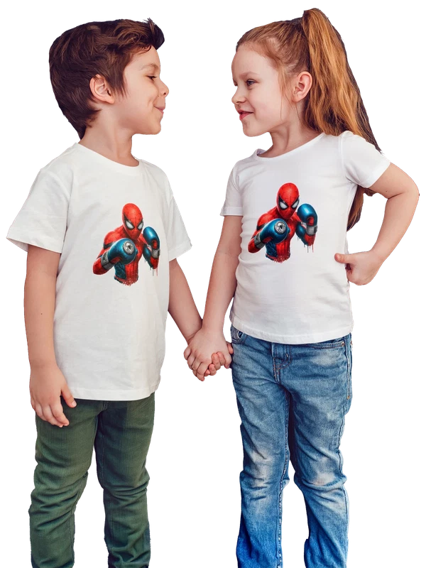 Футболка Человек Паук Spider Man — Белая, фото 1