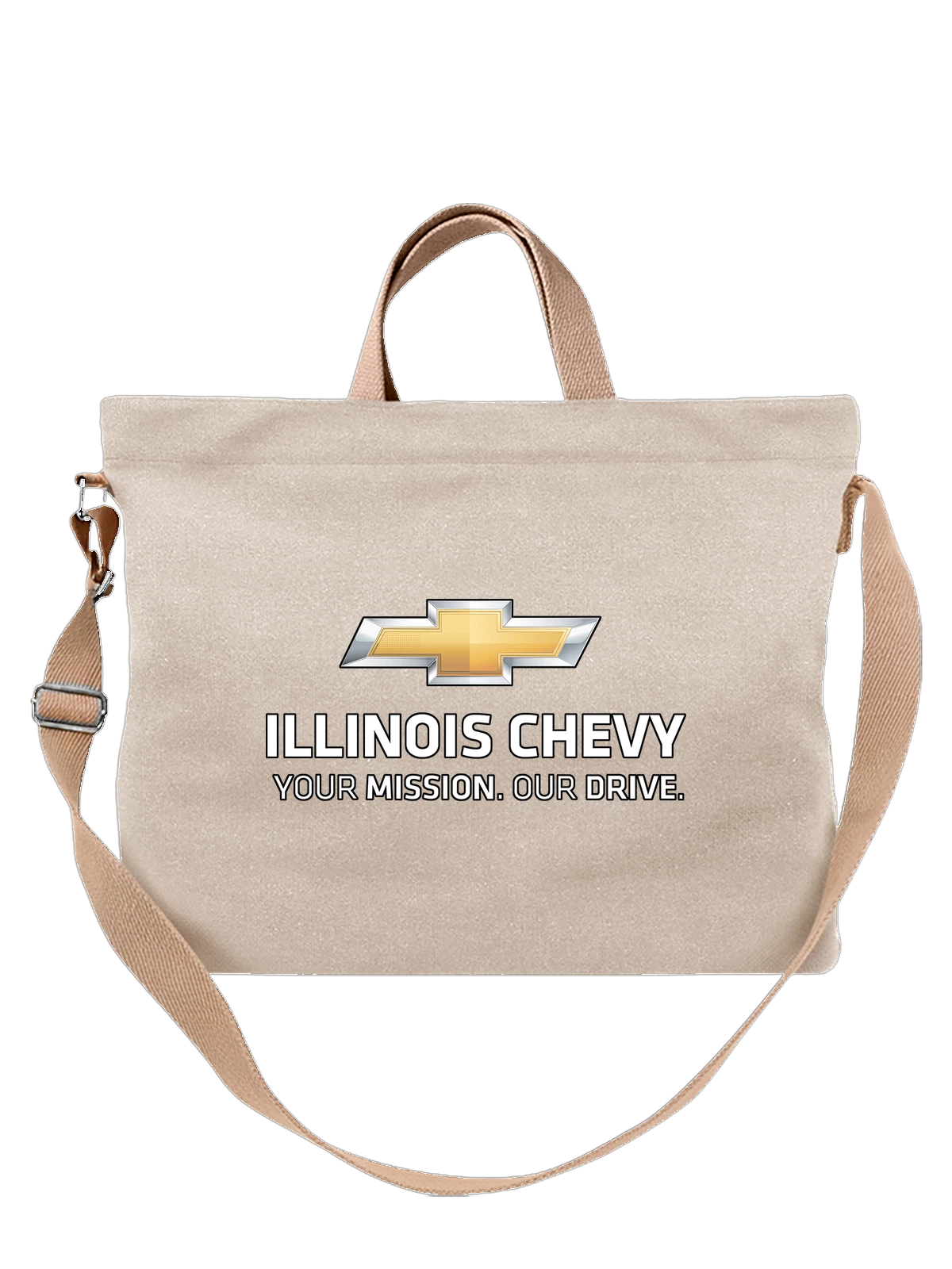 Сумка Chevrolet белая с принтом — контрастный принт — Белая, фото 1