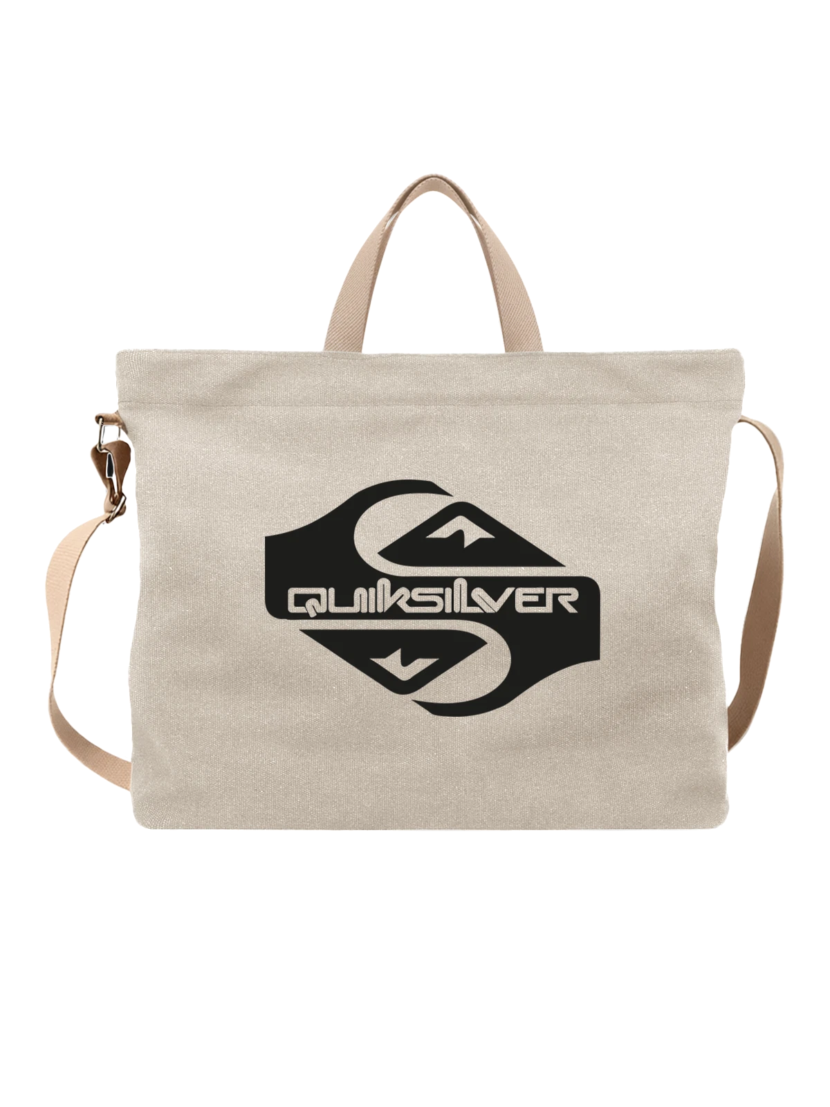 Сумка Quicksilver белая с принтом — серфбординг и сноуборд — Белая, фото 1