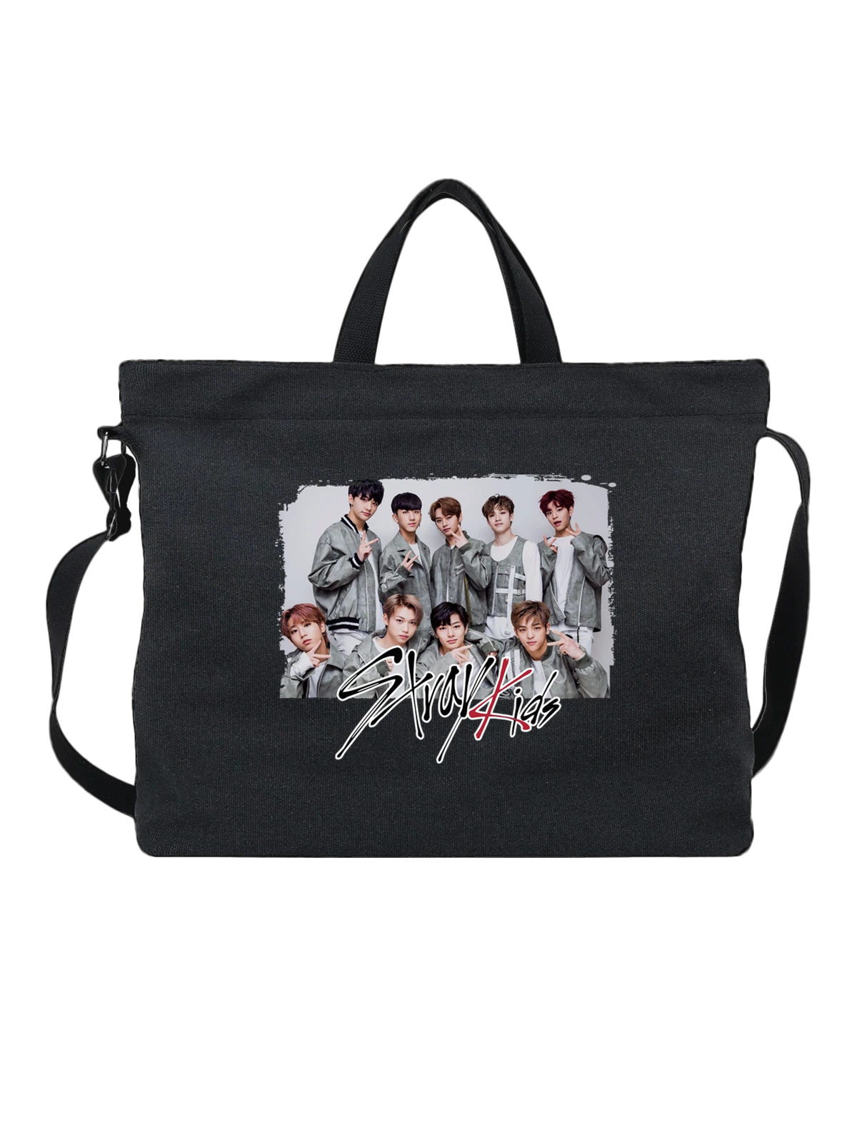 Сумка с Stray Kids Стрей Кидс чёрная с принтом — песня — Чёрная, фото 1