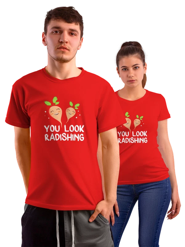 Футболка свекла you look radishing — Красная, фото 1