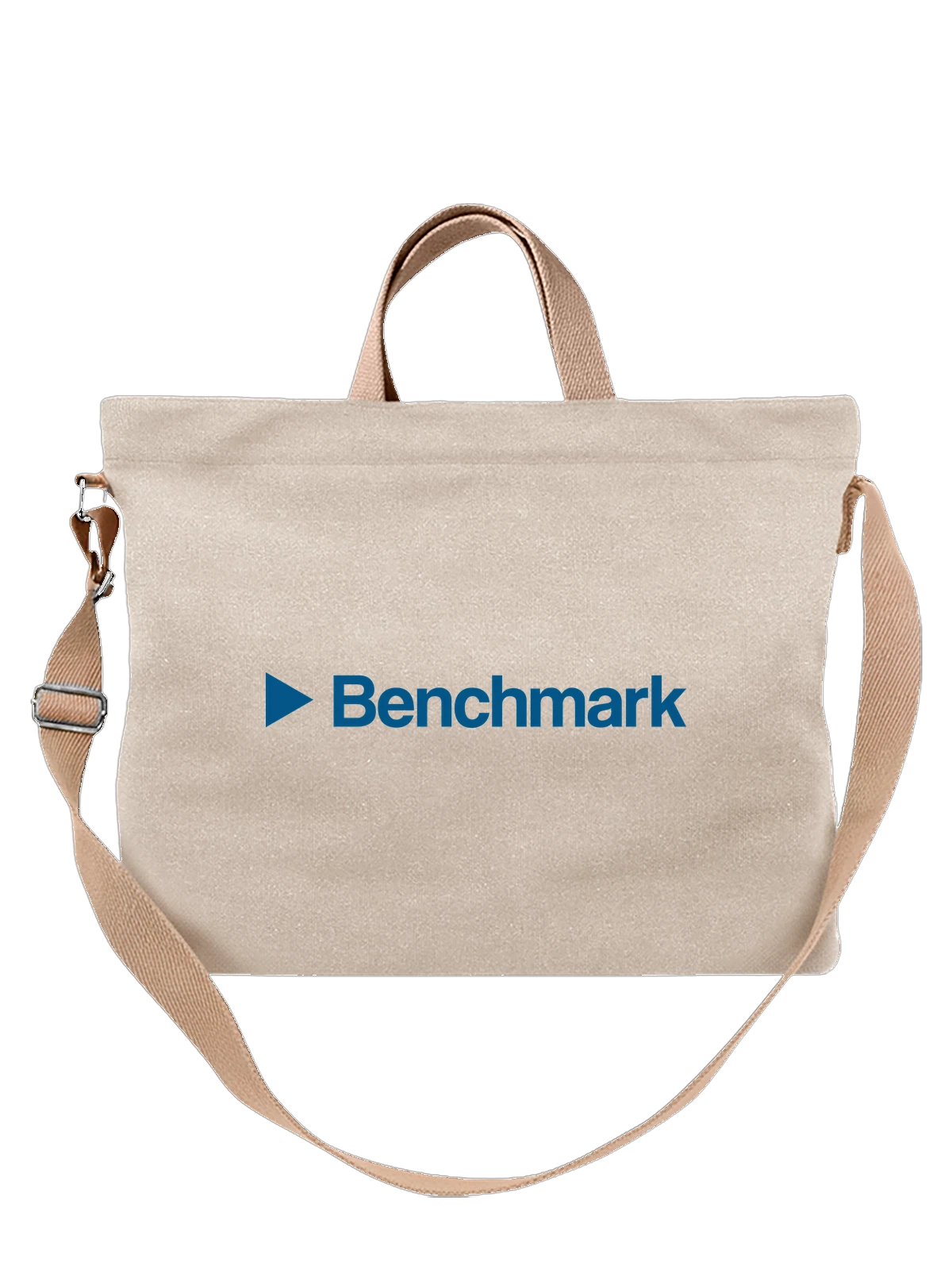 Сумка Benchmark белая с принтом — современная айдентика — Белая, фото 1