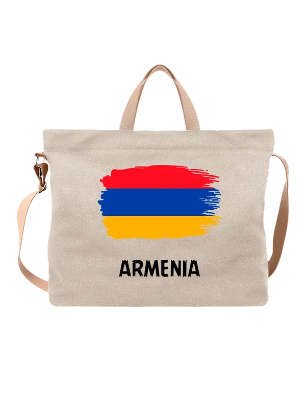 Сумка с флагом Армения Armenia — Белая, фото 1