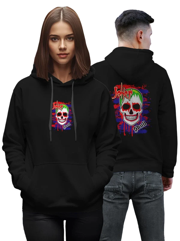 Худи череп joker skull — Чёрная, фото 1