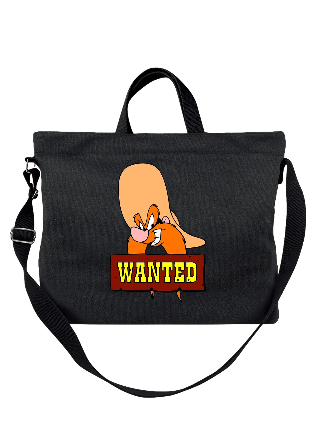 Сумка Шоу Луни Тюнз Йосемити Сэм чёрная с принтом — Daffy Duck — Чёрная, фото 1