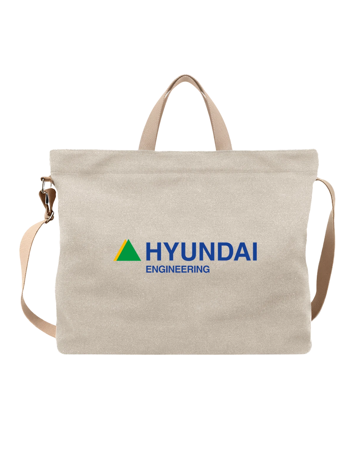 Сумка Hyundai белая с принтом — контрастный принт — Белая, фото 1