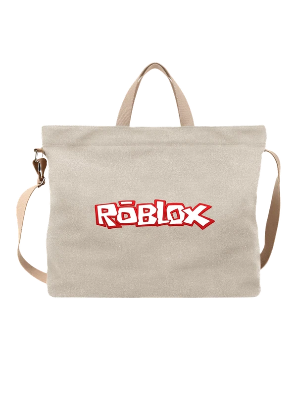 Сумка Роблокс Roblox логотип игры — Белая, фото 1