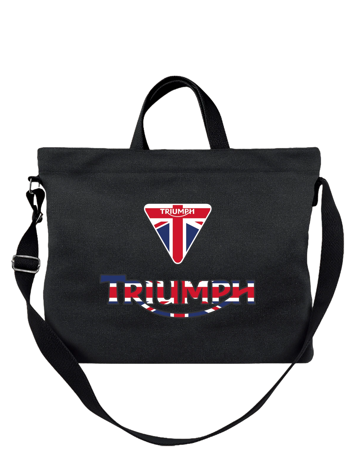 Сумка Triumph чёрная с принтом — контрастный принт — Чёрная, фото 1