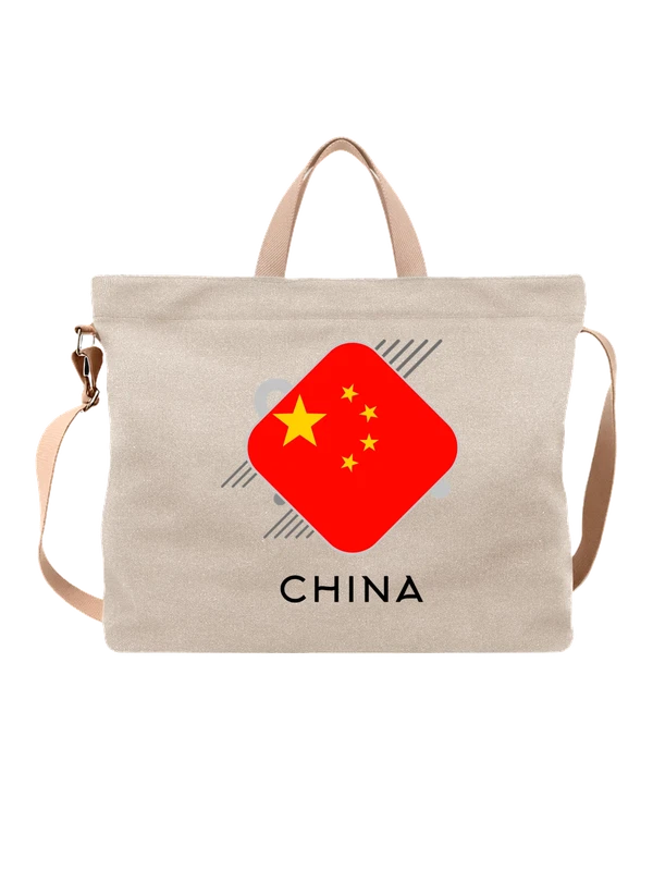 Сумка флаг Китая China — Белая, фото 1
