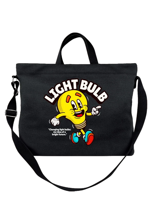 Сумка лампа light bulb — Чёрная, фото 1