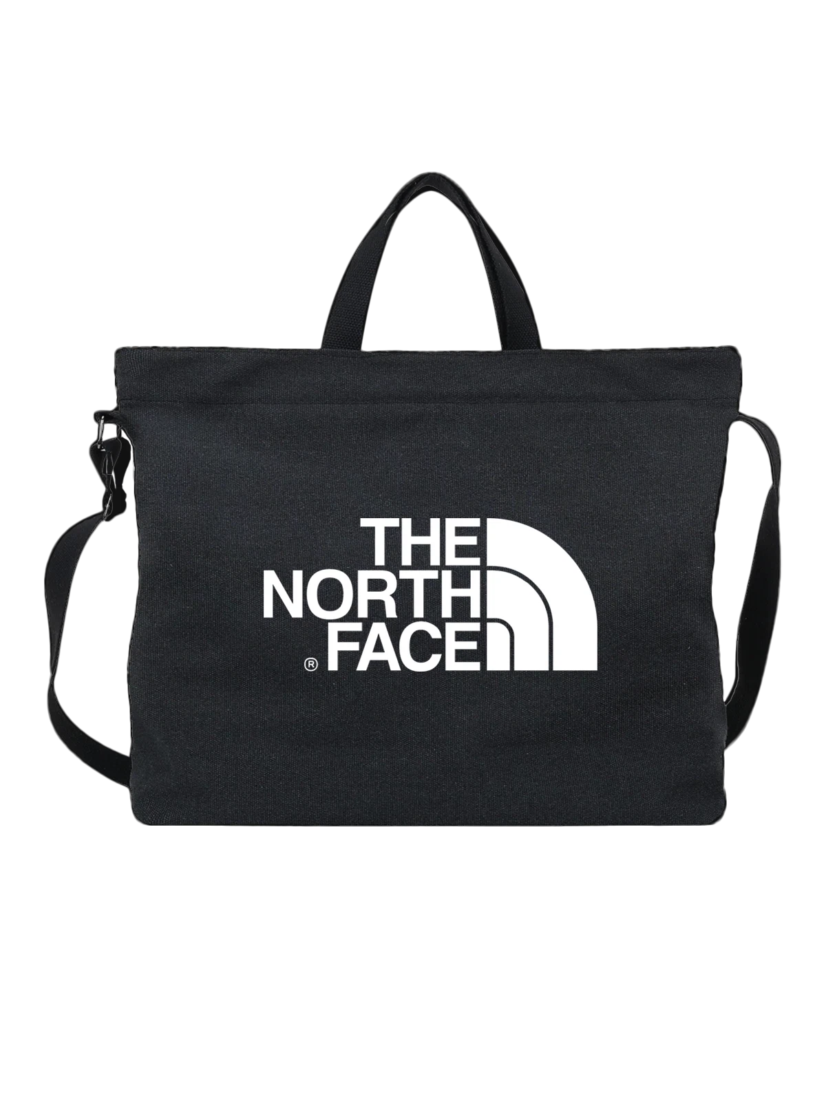 Сумка The Nord Face чёрная с принтом — походы и горы — Чёрная, фото 1