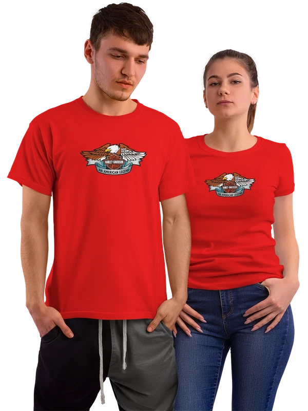 Футболка Harley Davidson — Красная, фото 1
