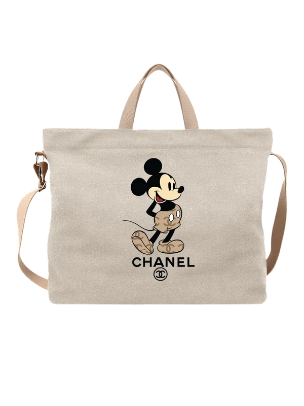 Сумка Disney Микки Маус черный силуэт с логотипом — Белая, фото 1