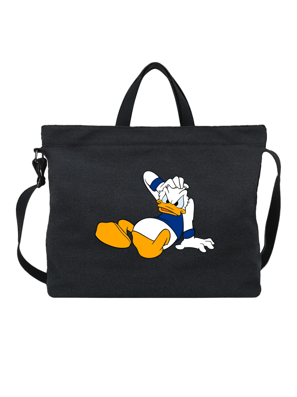 Сумка Дональд Дак Donald Duck чёрная с принтом — классическая анимация — Чёрная, фото 1