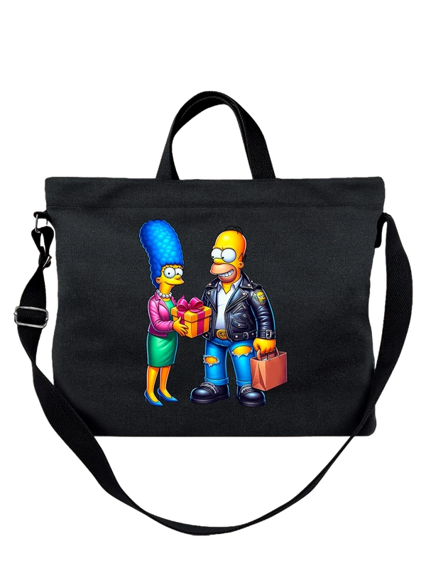 Сумка Гомер Мардж Симпсоны Simpsons — Чёрная, фото 1