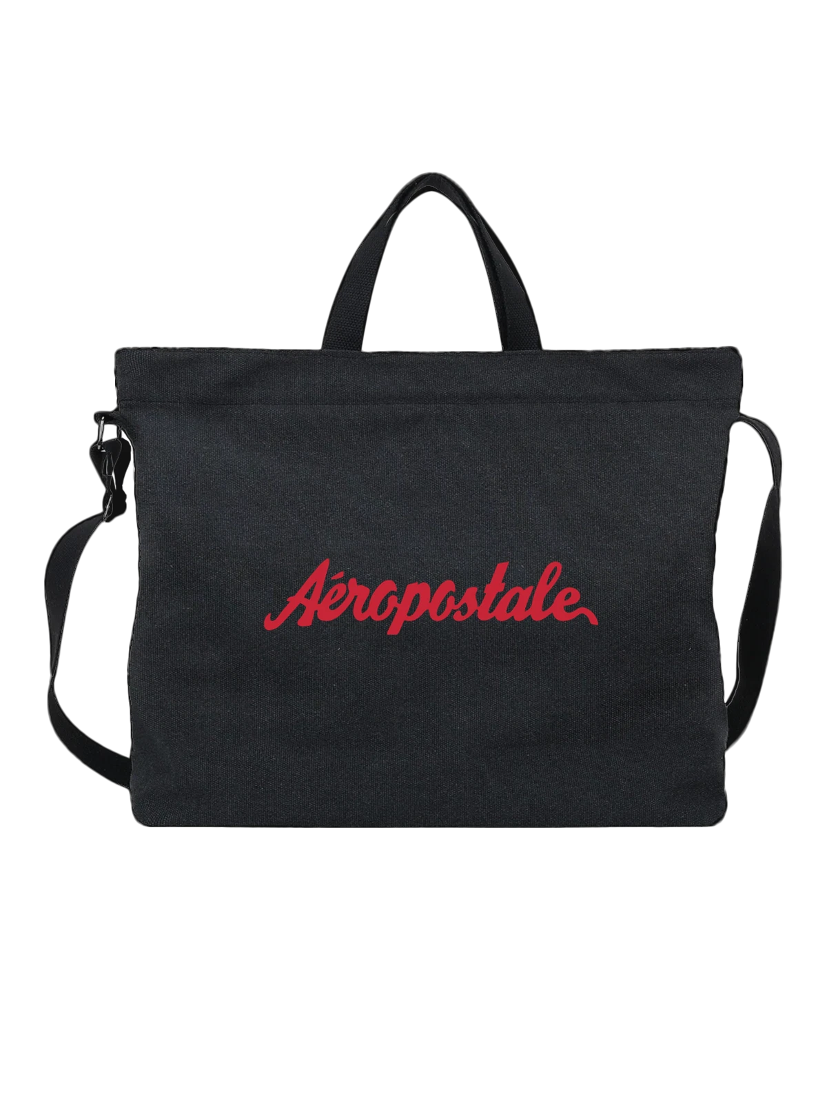 Сумка Aeropostale чёрная с принтом — университетский стиль — Чёрная, фото 1