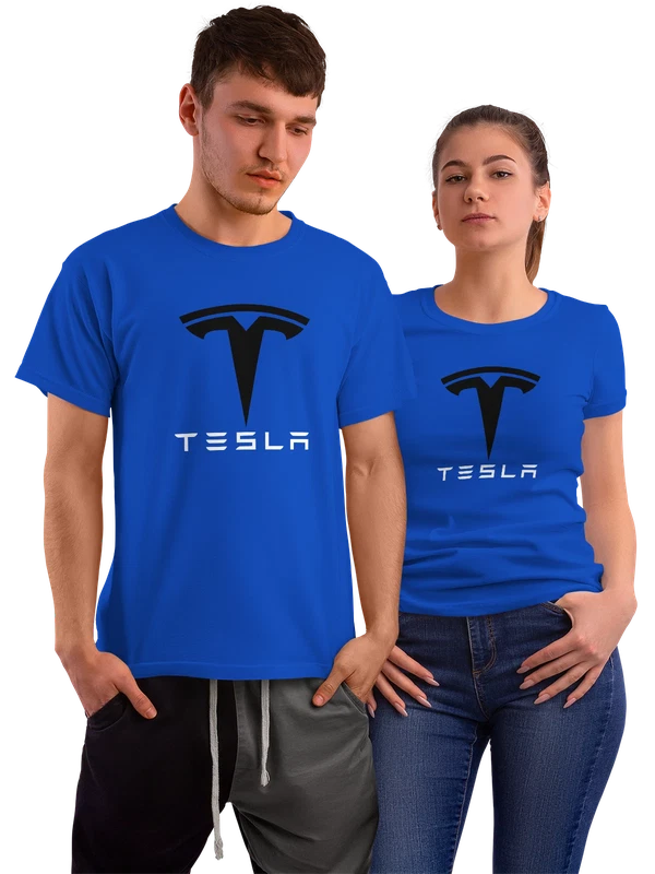 Футболка Tesla — Синяя, фото 1