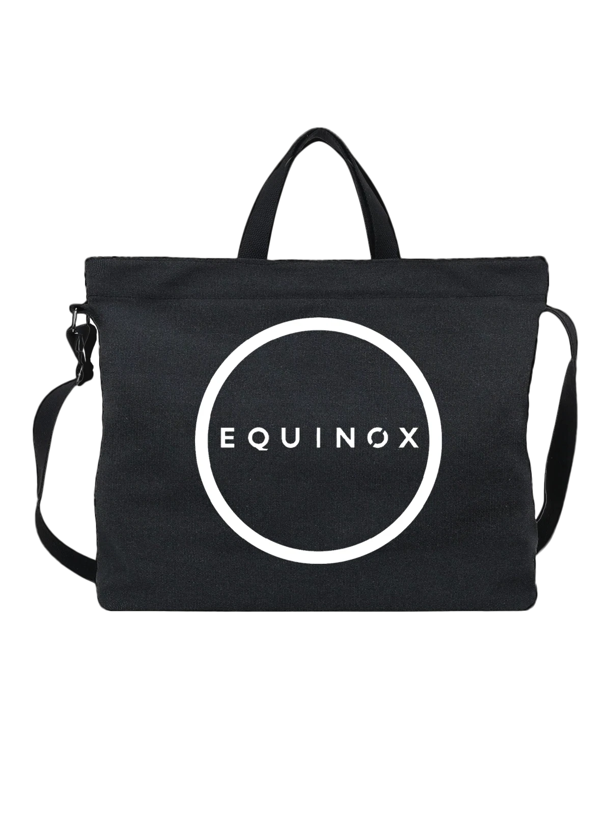 Сумка Equinox чёрная с принтом — силовые и кардиотренировки — Чёрная, фото 1