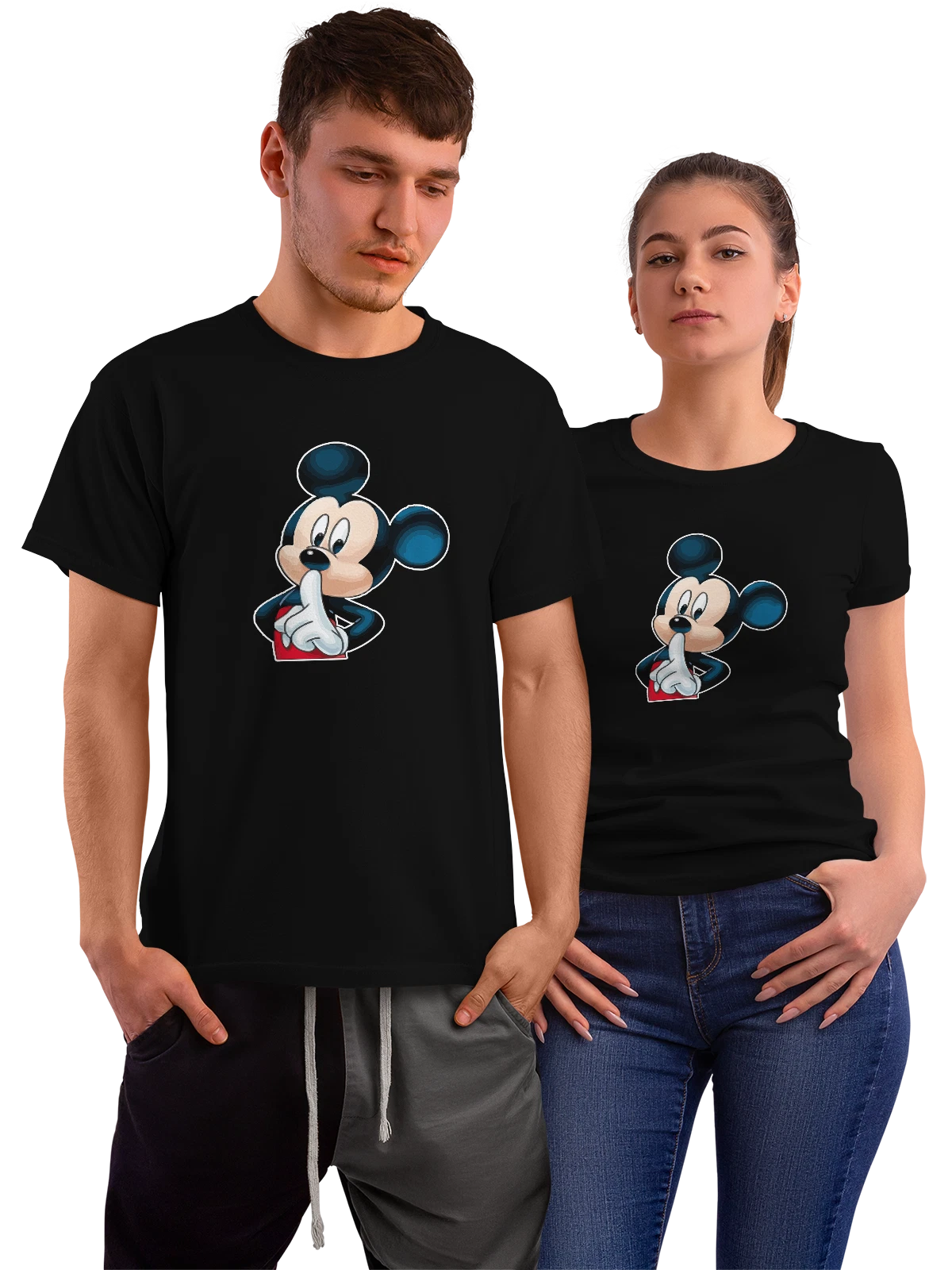 Футболка Микки Маус чёрная с принтом — Disney — Чёрная, фото 1