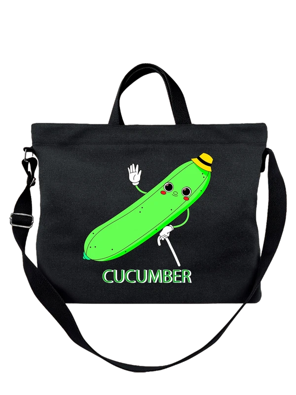 Сумка с огурцом cucumber — Чёрная, фото 1
