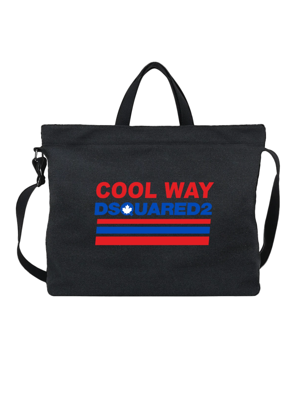 Сумка с надписью Cool as a cucumber чёрная с принтом — английская фраза — Чёрная, фото 1